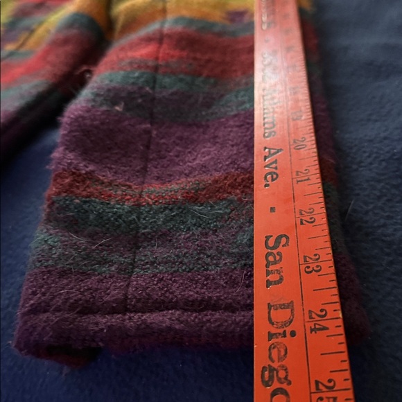 Coldwater Creek Olive, Plum and Rust tribal/aztec print cardigan jacket - Picture 4 of 9